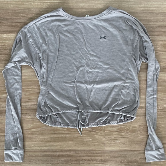 Light purple Under Armour cropped longsleeve active top (size small) - Picture 1 of 4